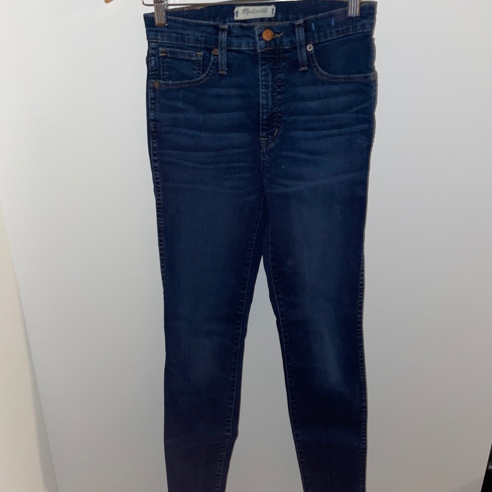 Madewell dark wash skinny jeans